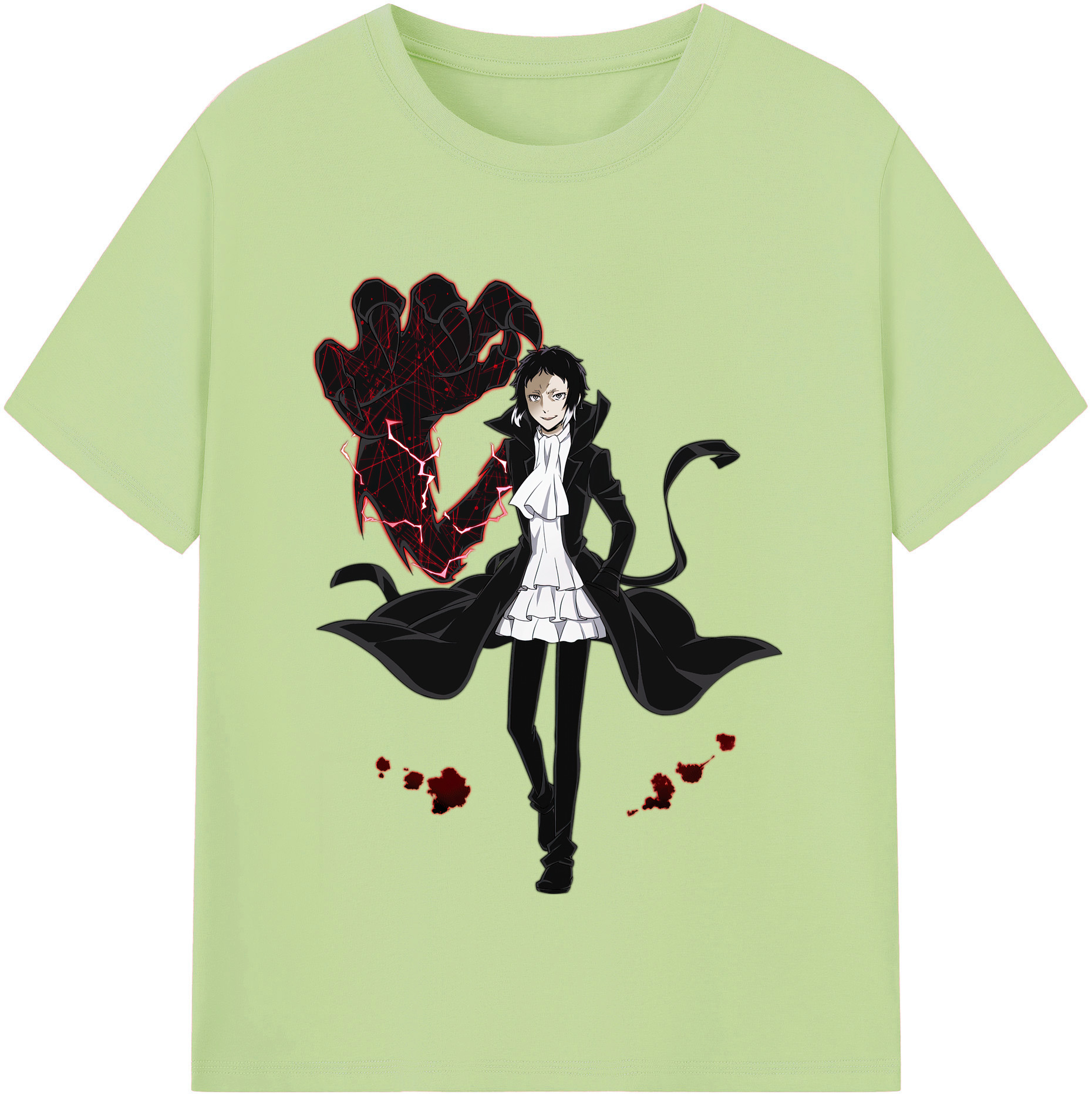 （画像用） 文豪ストレイドッグス Bungo Stray Dogs 綿100％半袖Tシャツ（フロントプリント）